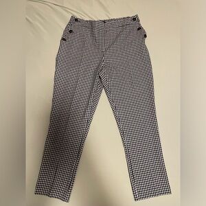 Black and White Checkered Trousers